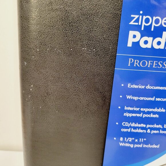 Samsill 70820 Professional Padfolio Wrap Around Security Zipper Portfolio 10x13 - Picture 3 of 5